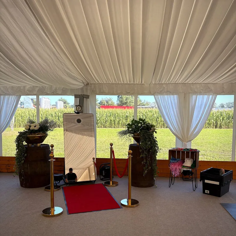 Magic Mirror im Festzelt — Hochzeit auf dem Land
