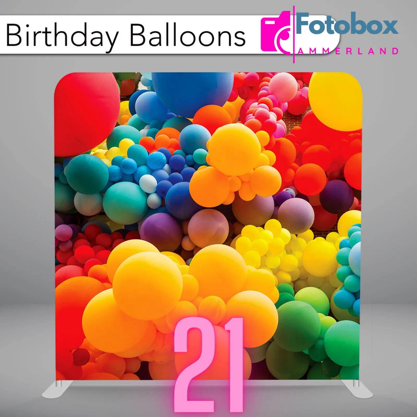 Hintergrund-Stoff Nr. 21 · Birthday Balloons