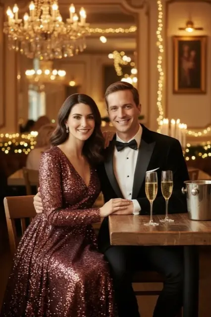 KI-Verwandlung im Stil Champagne Night