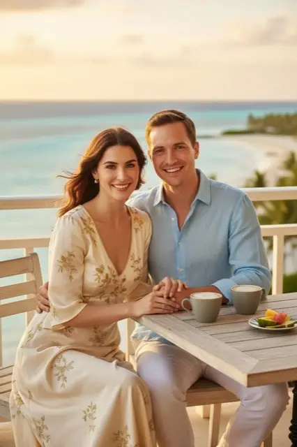 KI-Stil Honeymoon Escape — Beispielbild der KI-Fotobox
