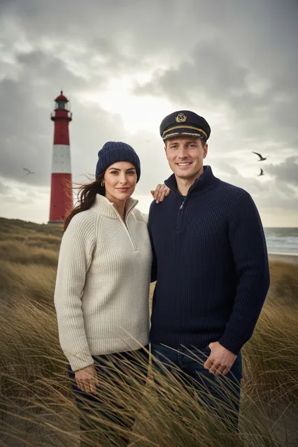 KI-Verwandlung im Stil Leuchtturm Nordsee
