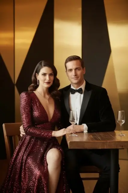 KI-Stil Luxury Glam — Beispielbild der KI-Fotobox