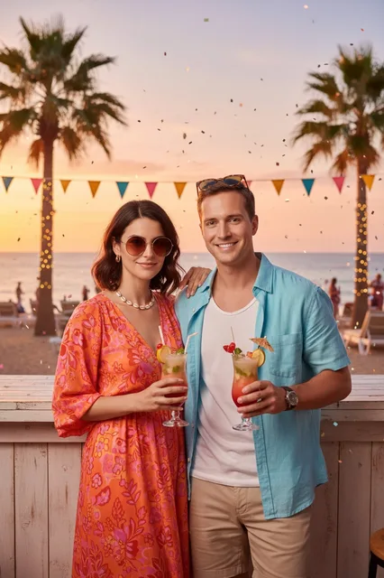 KI-Stil Mallorca-Party — Beispielbild der KI-Fotobox