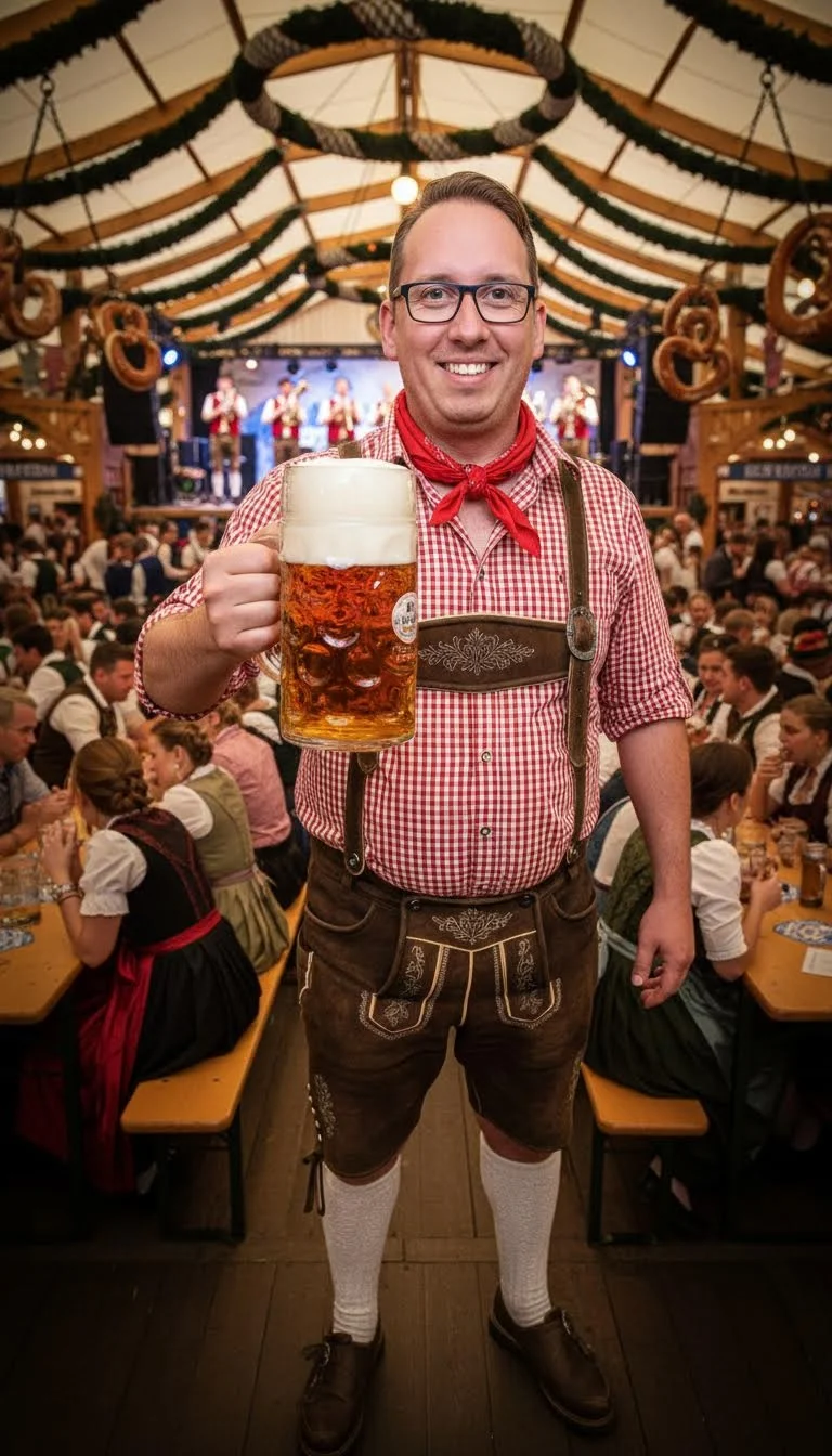 KI-Stil Oktoberfest Prost — Beispielbild der KI-Fotobox
