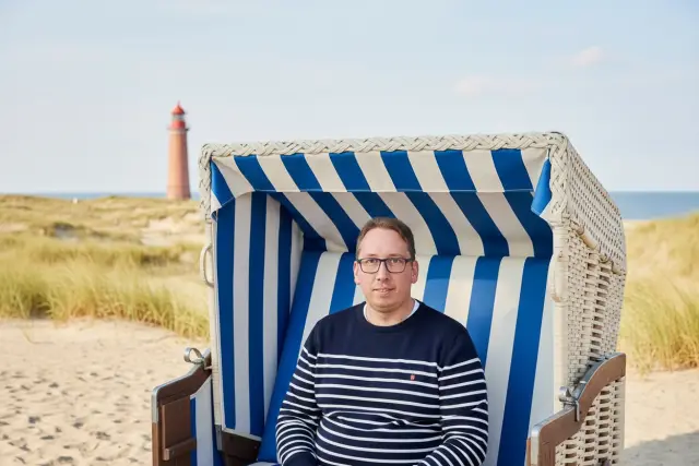 KI-Stil Ostsee Strandkorb — Beispielbild der KI-Fotobox