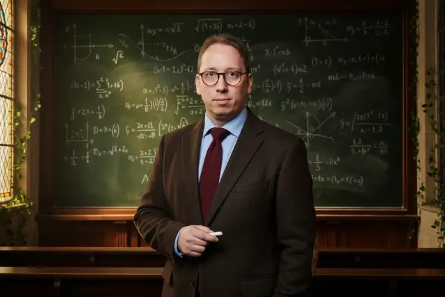KI-Stil Professor — Beispielbild der KI-Fotobox