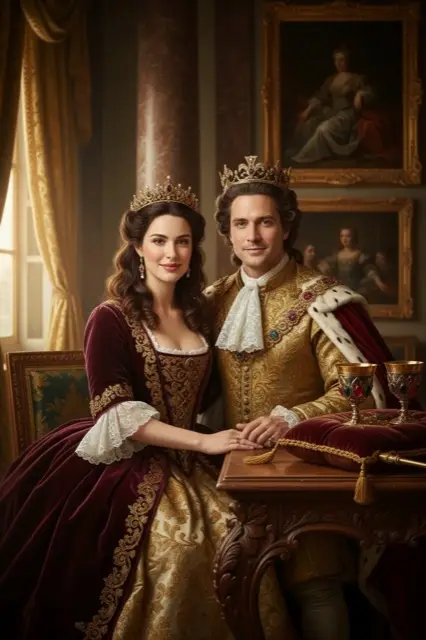 KI-Verwandlung im Stil Royal Baroque