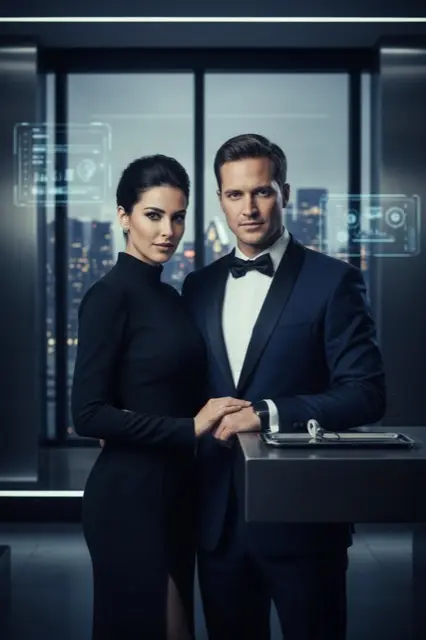 KI-Verwandlung im Stil Secret Agent