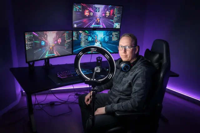 KI-Stil Twitch-Streamer — Beispielbild der KI-Fotobox