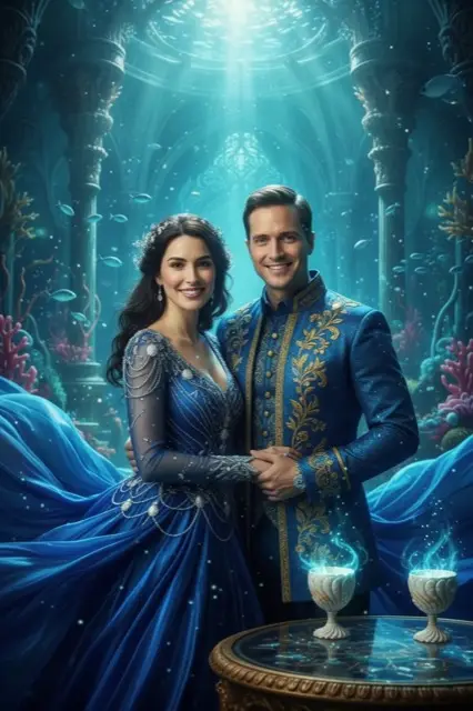 KI-Stil Underwater Royal — Beispielbild der KI-Fotobox