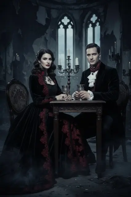 KI-Stil Vampire Cover — Beispielbild der KI-Fotobox