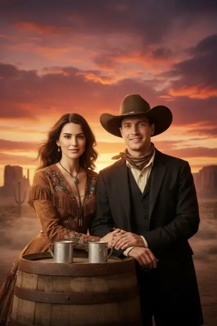 KI-Verwandlung im Stil Western Cinema